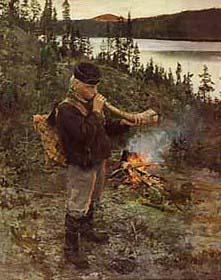 Akseli Gallen-Kallela Shepherd Boy from Paanajarvi France oil painting art